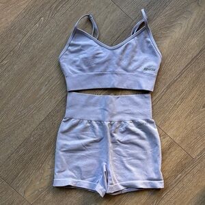 Bo + Tee - lilac workout set size small